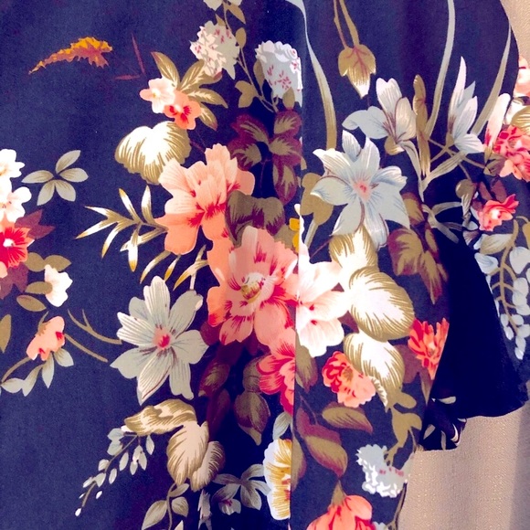 🌺🌷🆕 Floral Ruffle Sleeve Babydoll Dress 2X - Picture 6 of 6